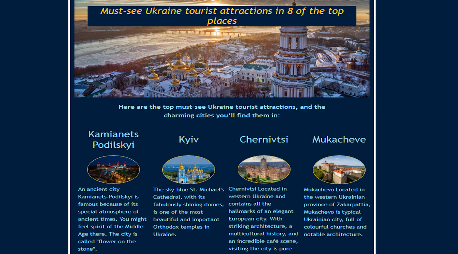 Welcome to Ukraine Site